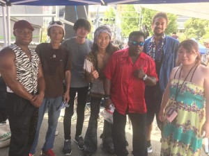 Patrick Charles Makandal Group, backstage @ Sumida Jazz fest 2019